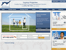 Tablet Screenshot of caymusproperties.com